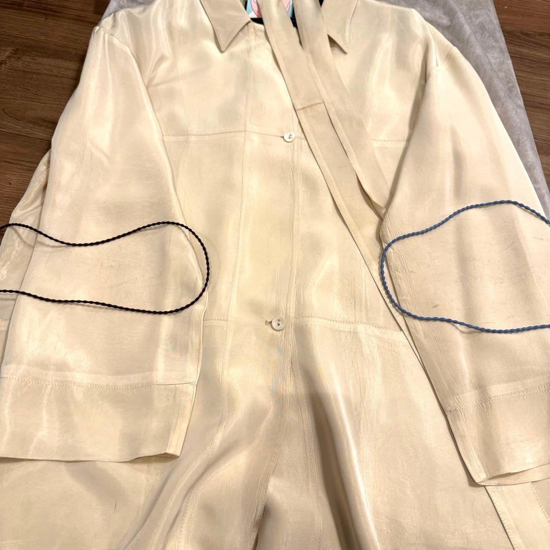 FENDI フェンディ　アセテート✖️シルク　スプリングコート　46 ヴィンテージ