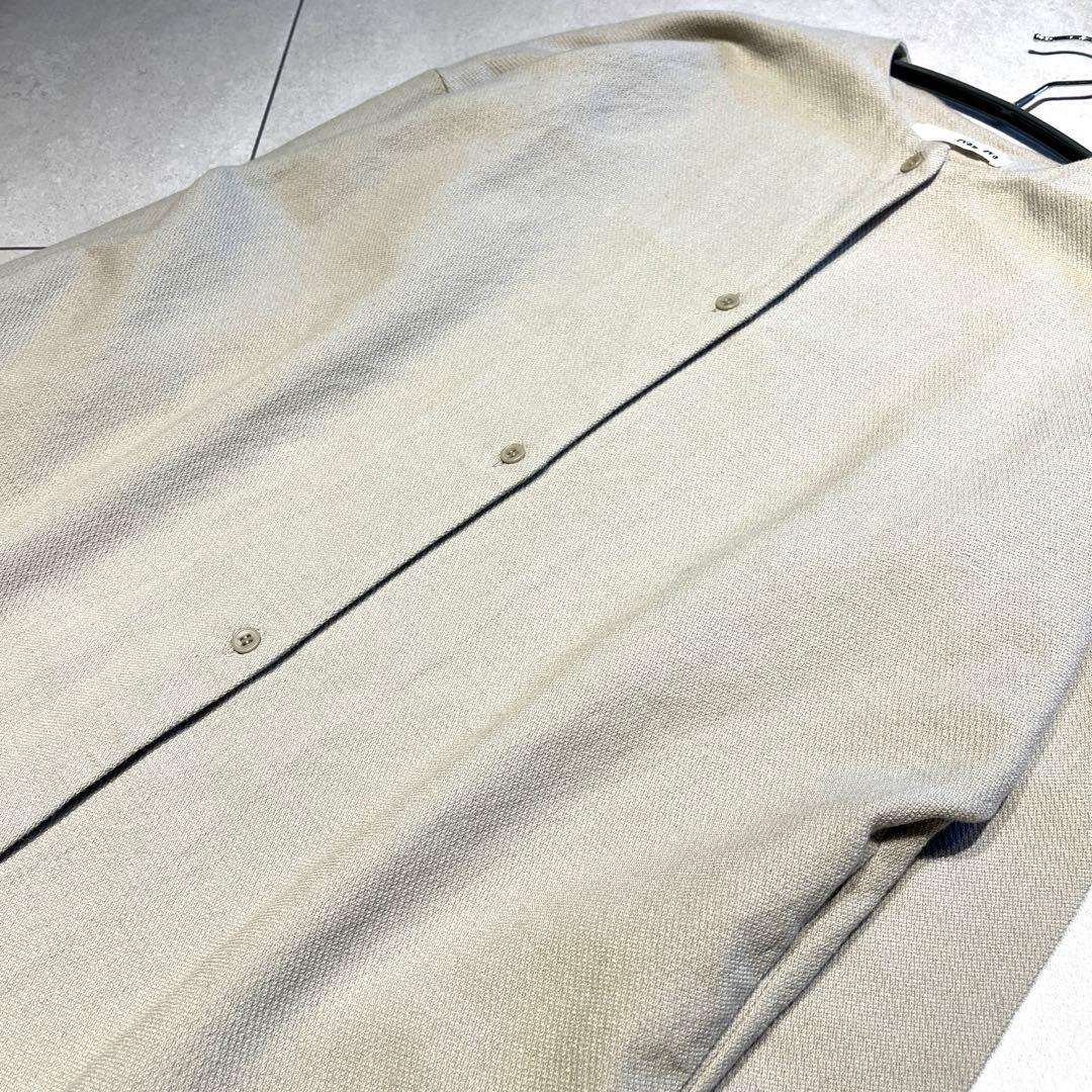 evam eva★近年秋冬モデル　ウールリネン　シャツワンピース　ローブ