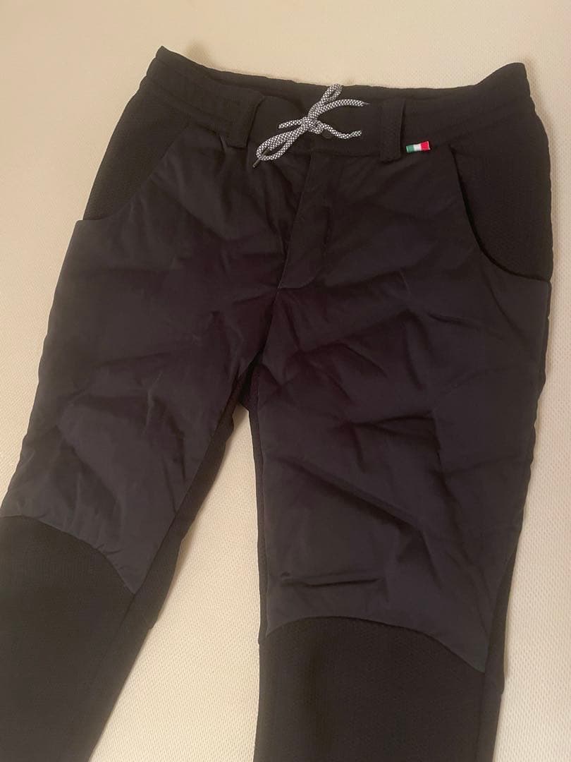 ゴルフ用 黒 ダウンデザインパンツ