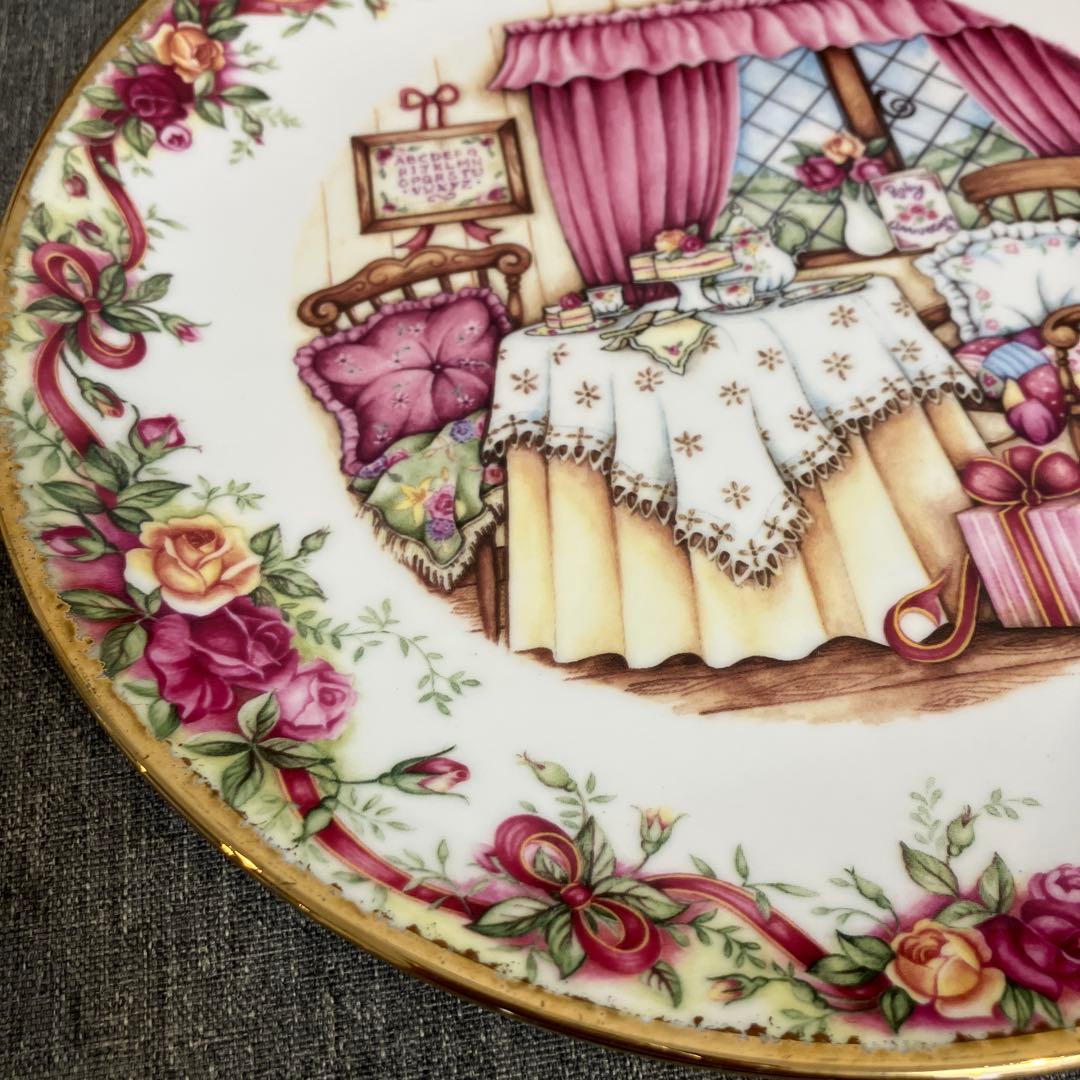 ロイヤルアルバート　オールドカントリーローズ　ルビーアニバーサリー記念　絵皿