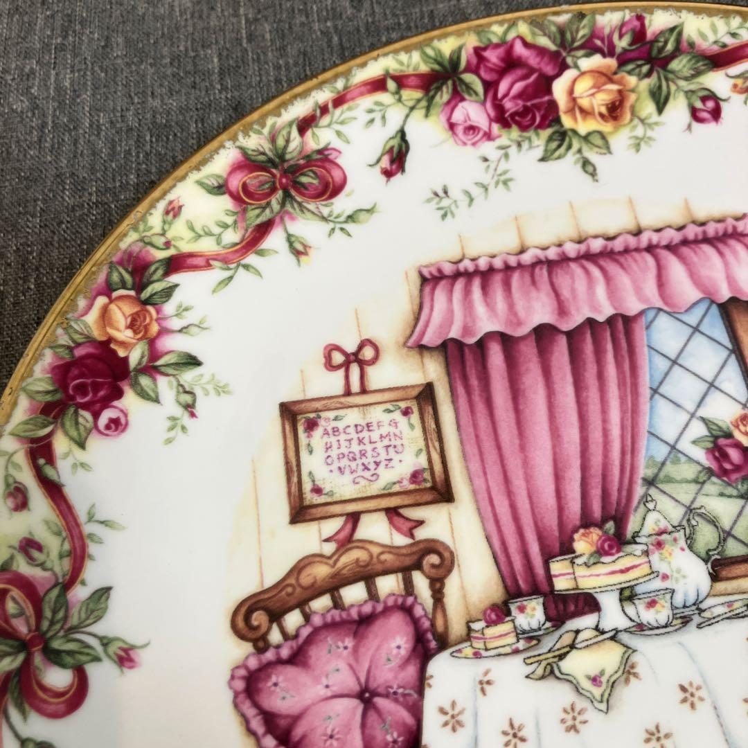 ロイヤルアルバート　オールドカントリーローズ　ルビーアニバーサリー記念　絵皿