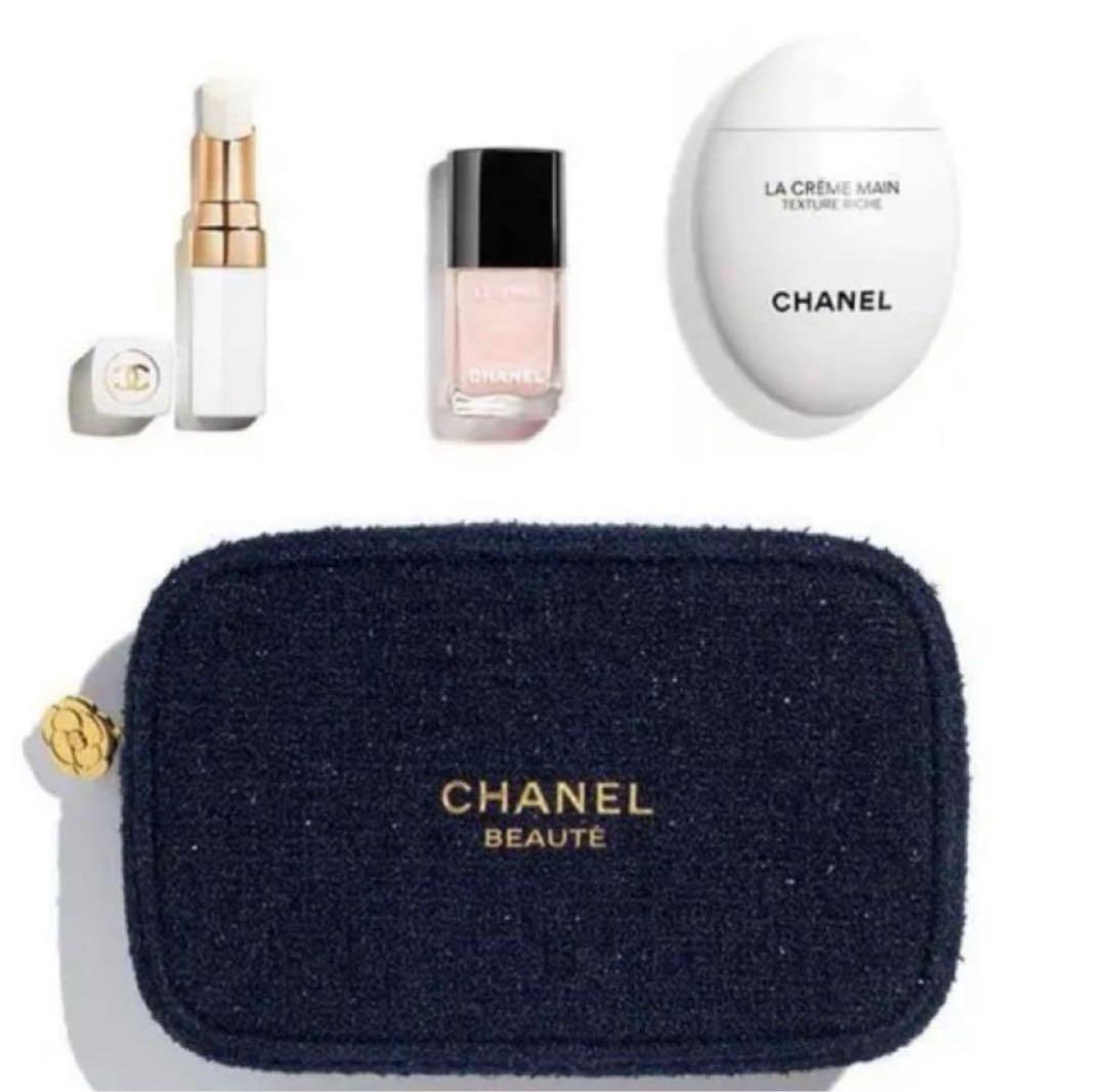 CHANEL リップアンドネイルケアセット　ホリデー　コフレ　2025 ポーチ付