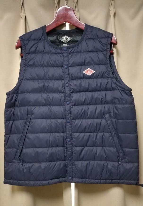 【美品】DANTON ダントン インナーダウンベスト ネイビー サイズ36