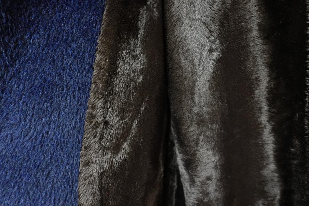 【豆知識】Slow Gun　スタジャン　ブルー×ブラウン アルパカ×レザー