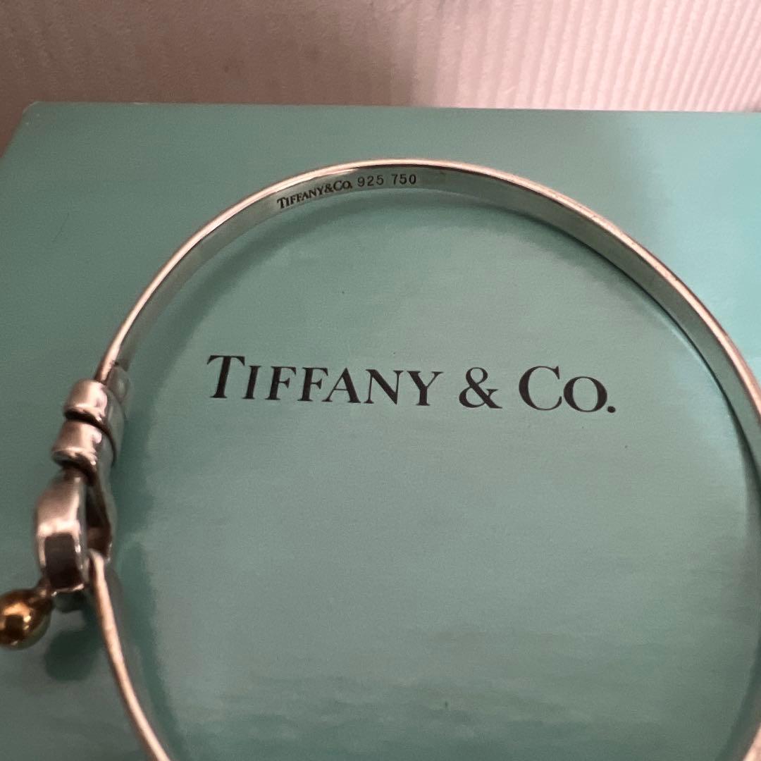 ティファニー　シルバーゴールド　バングル