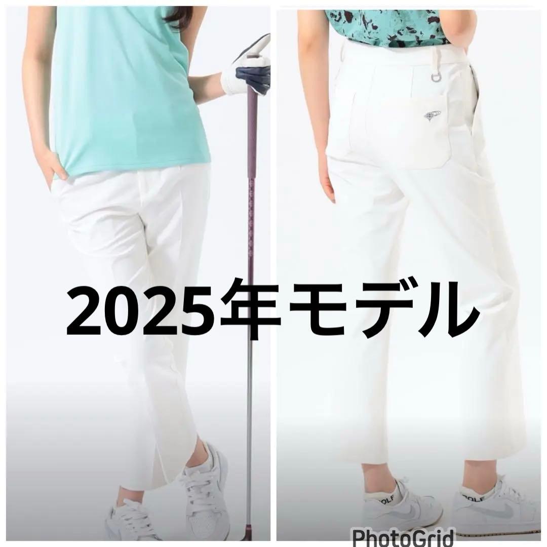 2025年　BEAMS GOLF UVカット　接触冷感　撥水　パンツ　白　S