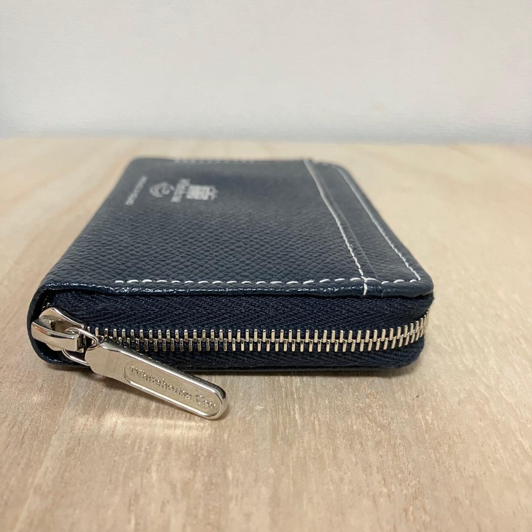 訳あり✨未使用✨ホワイトハウスコックス✨ミニ財布✨ブライドルレザー✨ネイビー