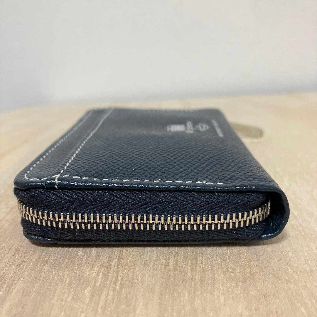 訳あり✨未使用✨ホワイトハウスコックス✨ミニ財布✨ブライドルレザー✨ネイビー