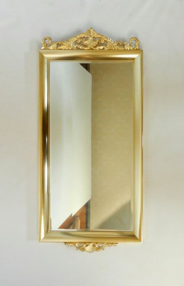 【昭和レトロ 美品】真鍮枠 ウォールミラー