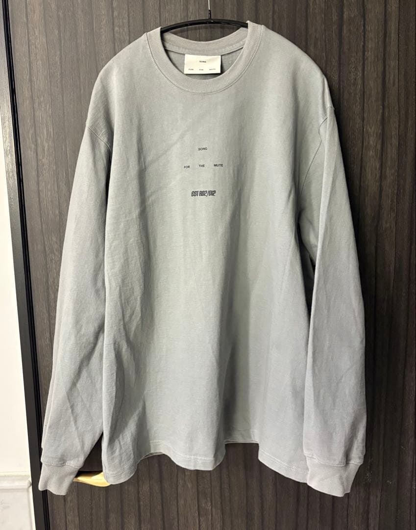 SONG FOR THE MUTE グレー長袖カットソー