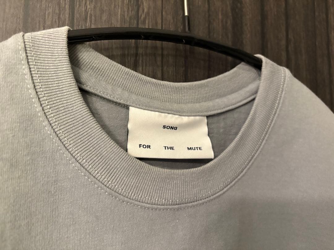 SONG FOR THE MUTE グレー長袖カットソー