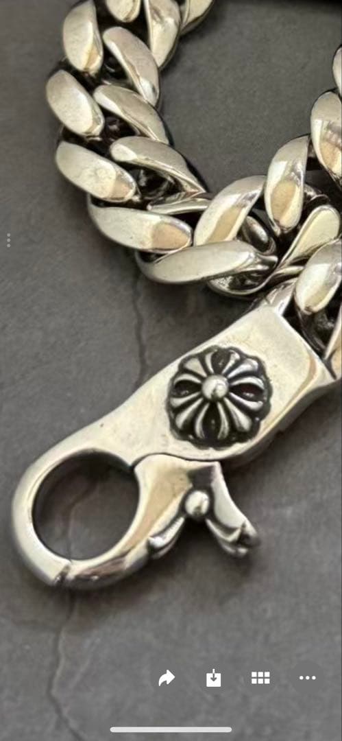 クロスウォレットチェーン シルバー 喜平 ウォレットチェーン