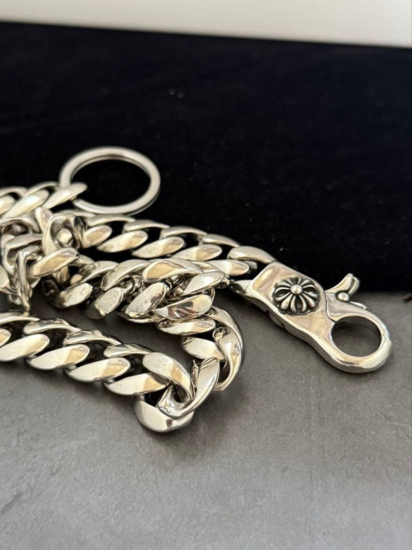 クロスウォレットチェーン シルバー 喜平 ウォレットチェーン