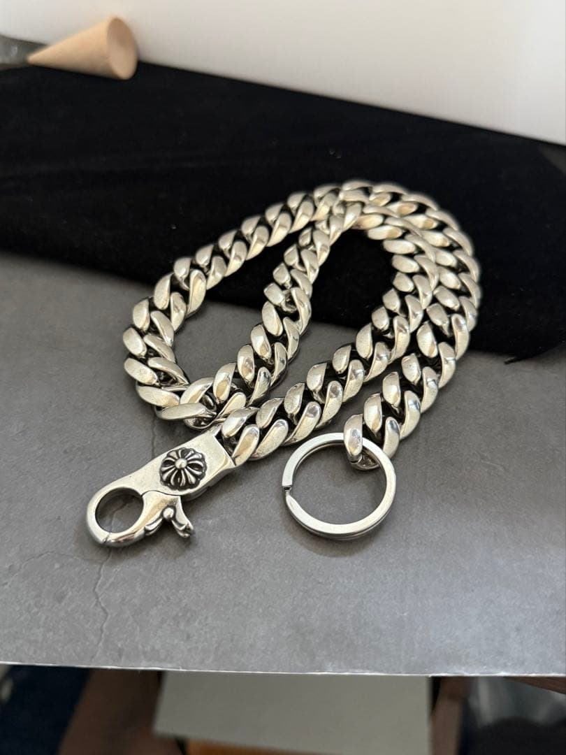 クロスウォレットチェーン シルバー 喜平 ウォレットチェーン