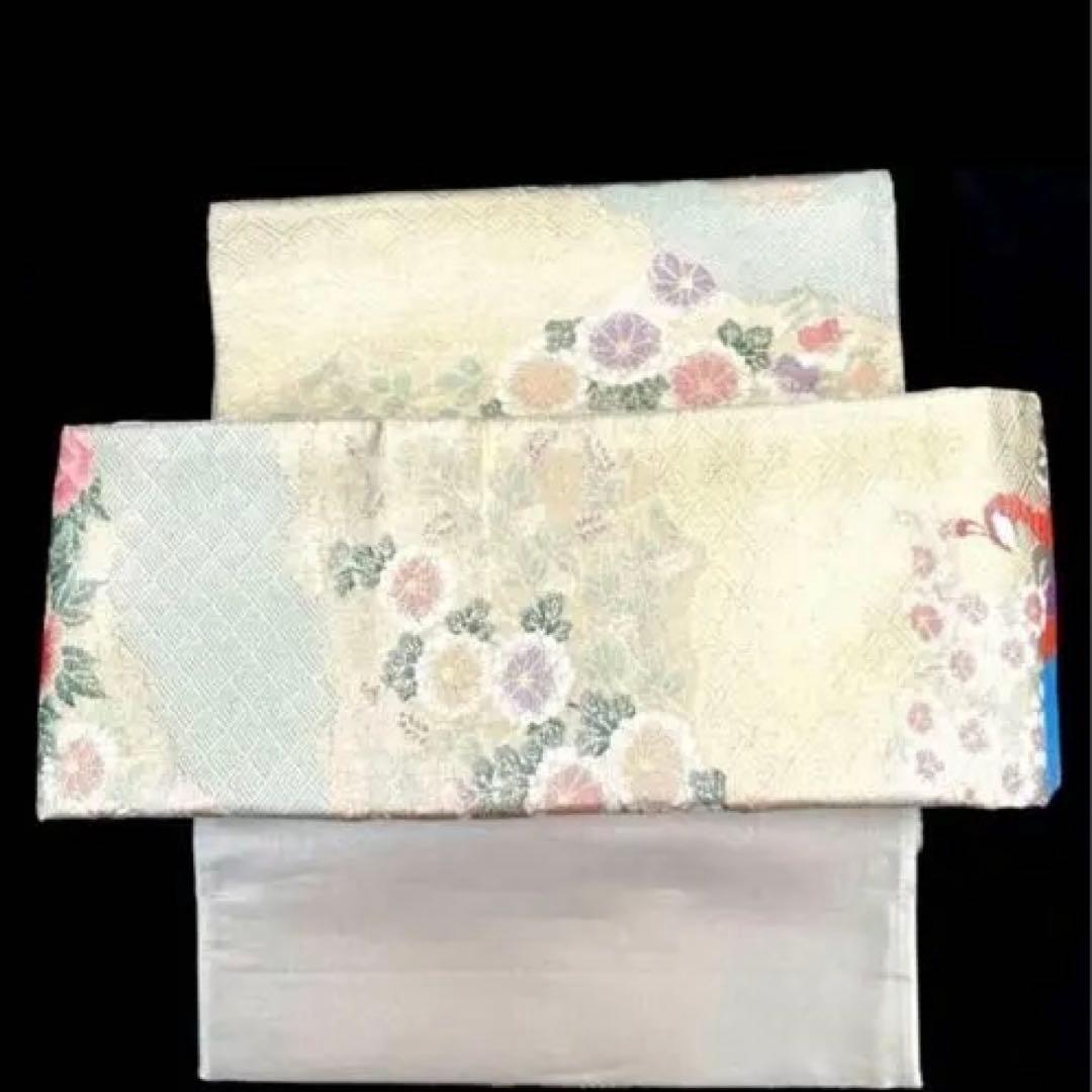 高級本箔佐賀錦　二重太鼓　作り帯