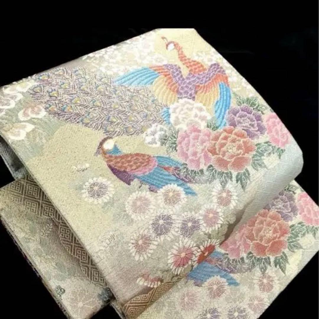 高級本箔佐賀錦　二重太鼓　作り帯