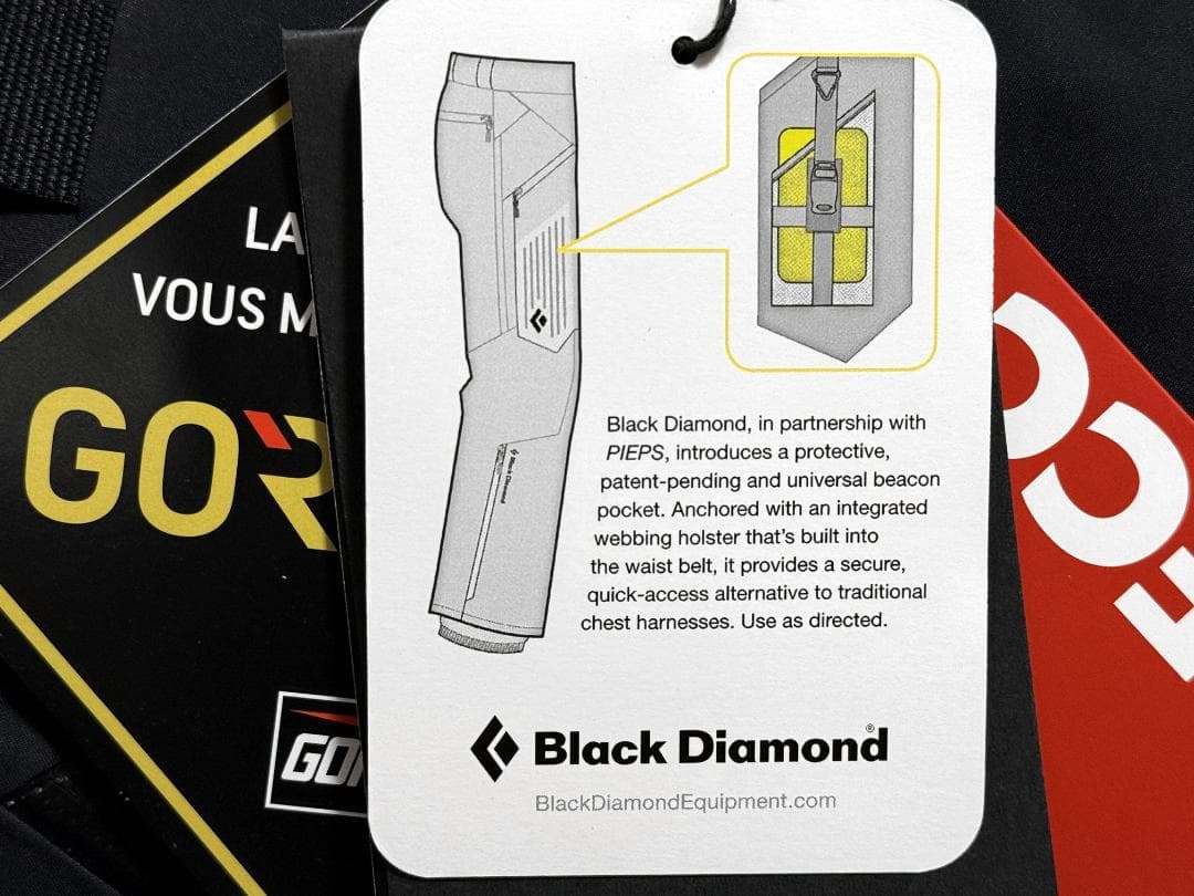 新品 ブラックダイヤモンド ミッションスノーパンツ GORE-TEX US:S