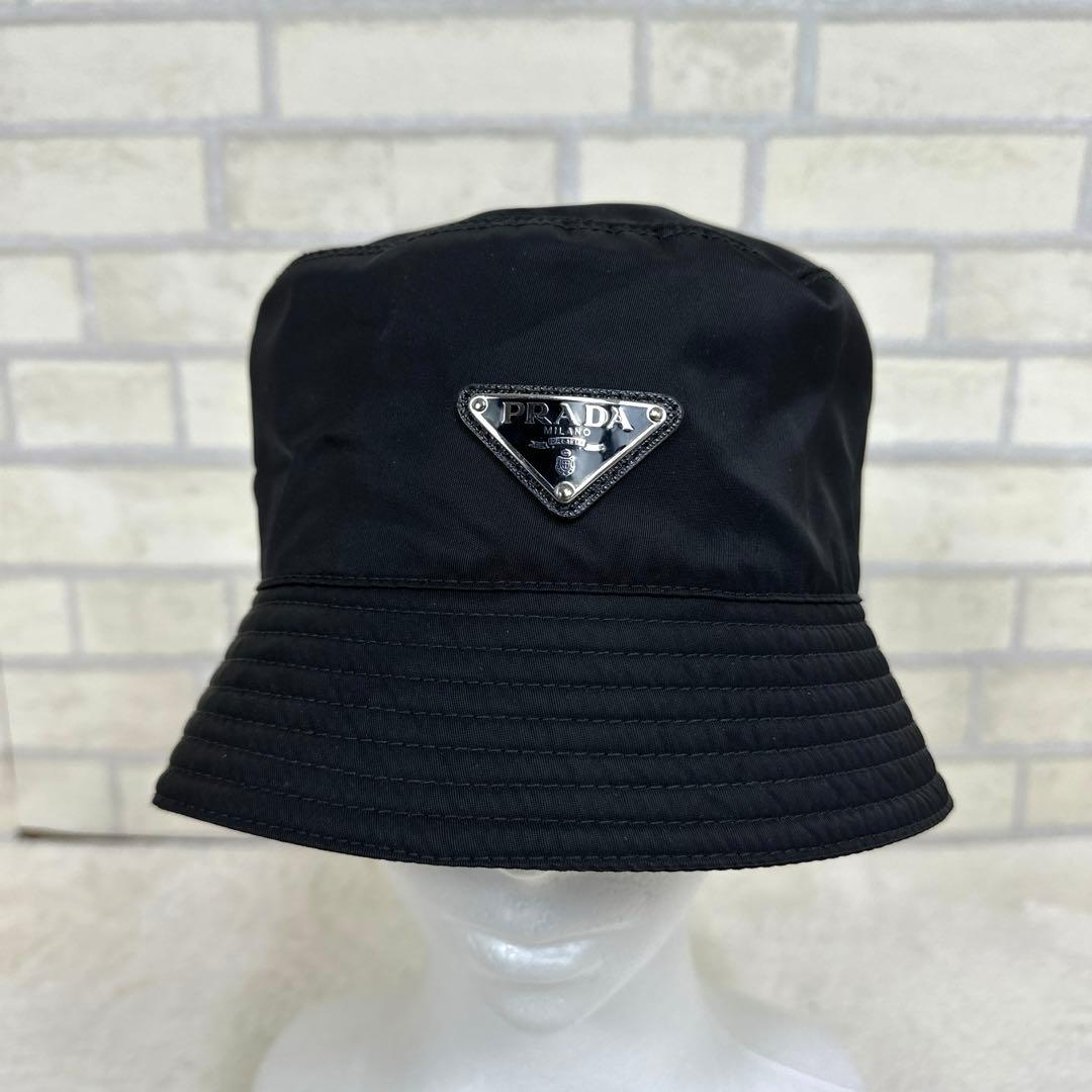 PRADA プラダ 2HC137 バケットハット ナイロン 正規品 ブラック