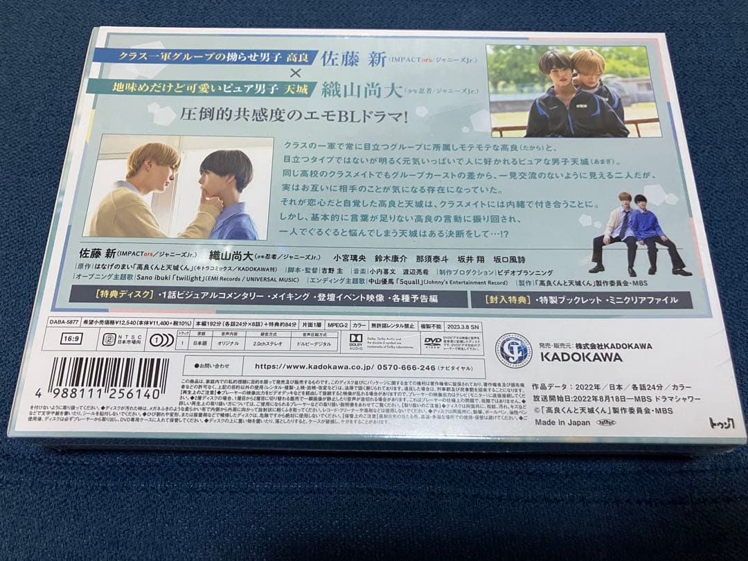 高良くんと天城くん DVD 3枚組　特典ディスク　封入特典