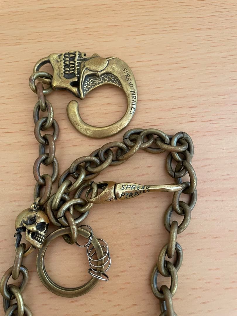 SPREAD PIRATES スカルデザイン ウォレットチェーン