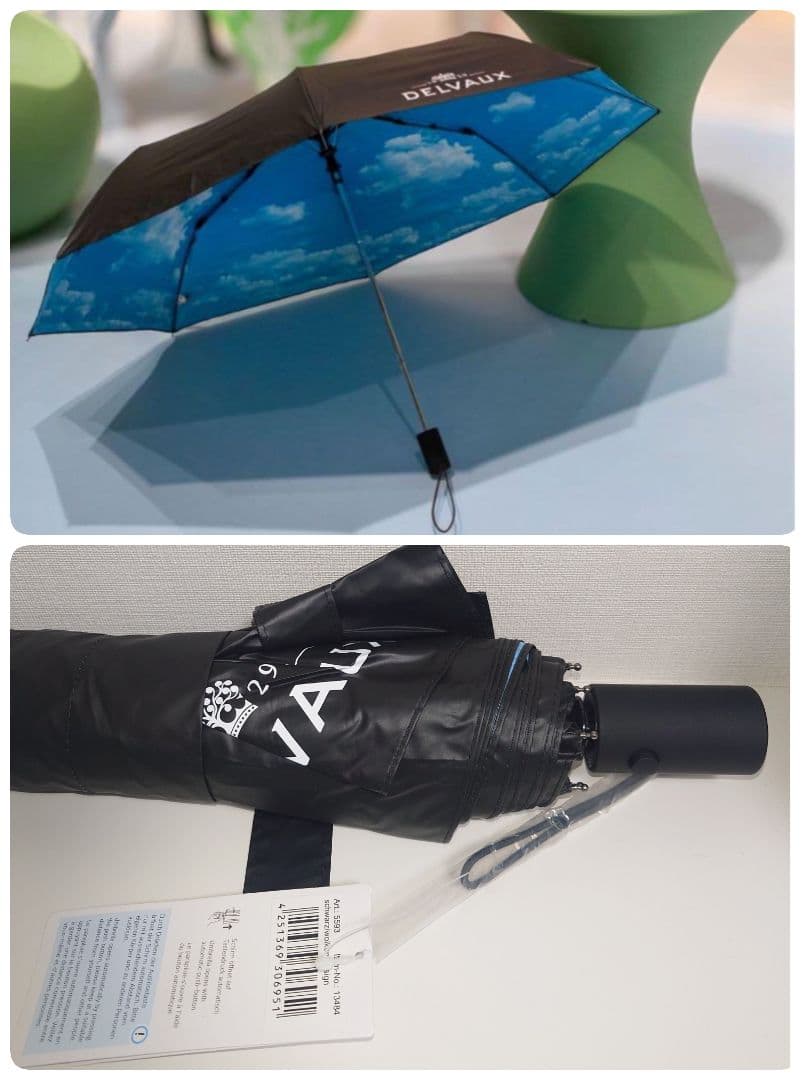 【新品】DELVAUX デルヴォー　折りたたみ傘　マグリット