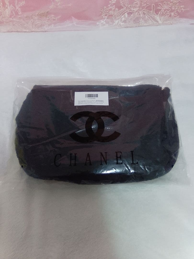 CHANEL ノベルティブラック ショルダーバッグブラックロゴ入り