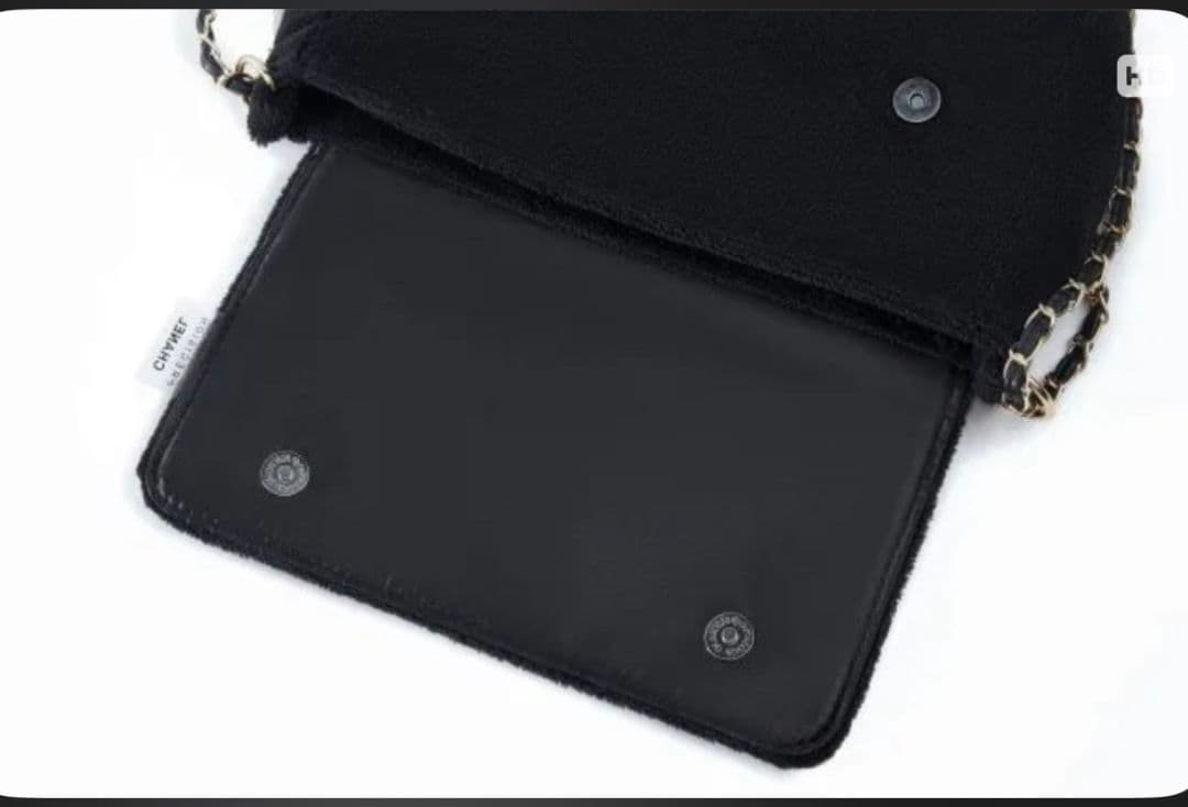CHANEL ノベルティブラック ショルダーバッグブラックロゴ入り