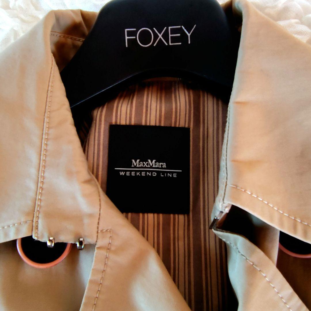 美品　マックスマーラ　38　トレンチコート　ベルト　ハニーベージュ　キャメル