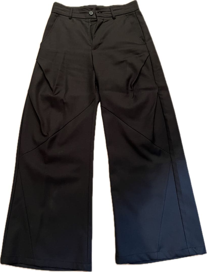 SNEAKLAU- DEFORMATION WIDE PANTS（BLACK）