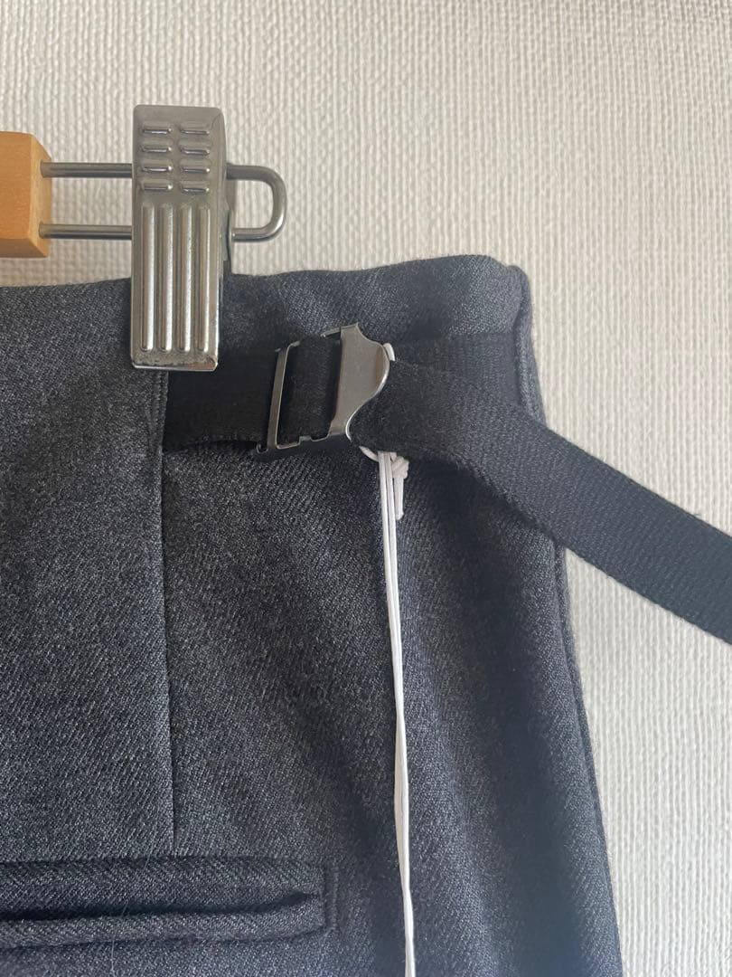 un/unbient/アン/アンビエント ライトウールサージ ワイドプルパンツ