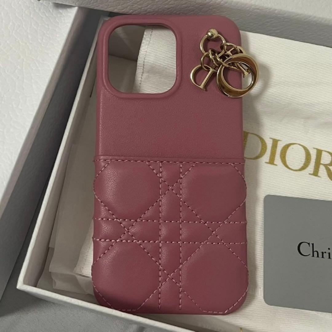 ディオール　iPhone13 PRO ケース　レディディオール　ピンク