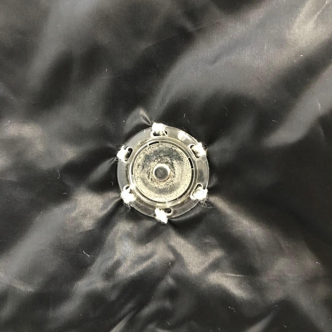 ブランド古着！FACETASM ダウンマフラー 十字架 刺繍 デザイン ブラック