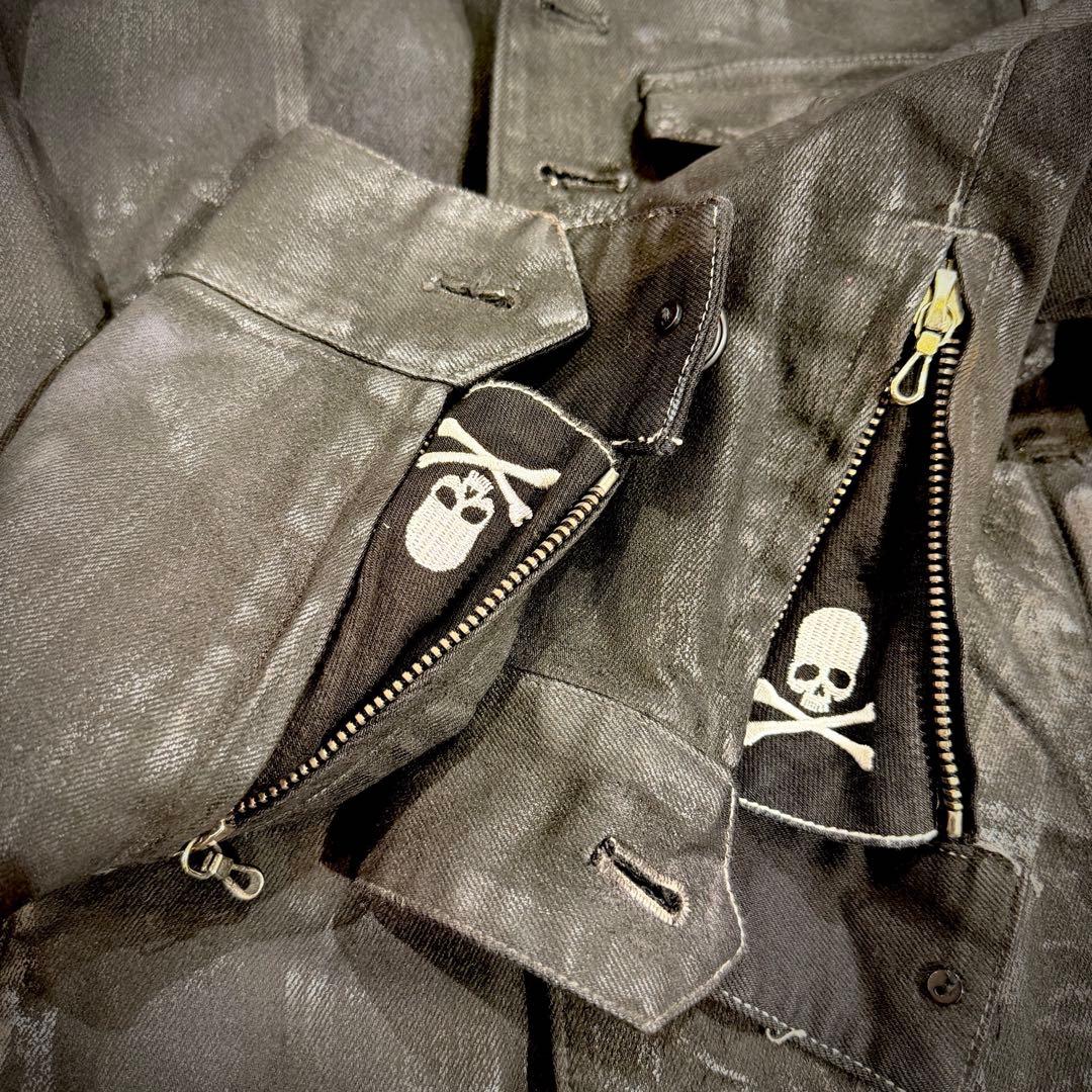 【美品】Roen ロエン オイル加工 デニムジャケット 44 HYDE着用モデル