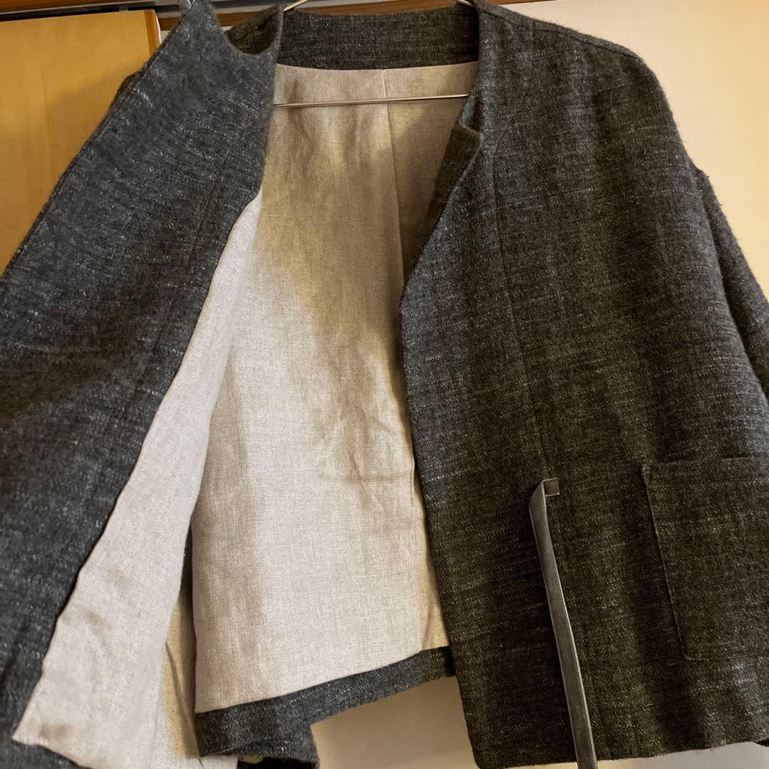 nestRobeウールリネンジャケット