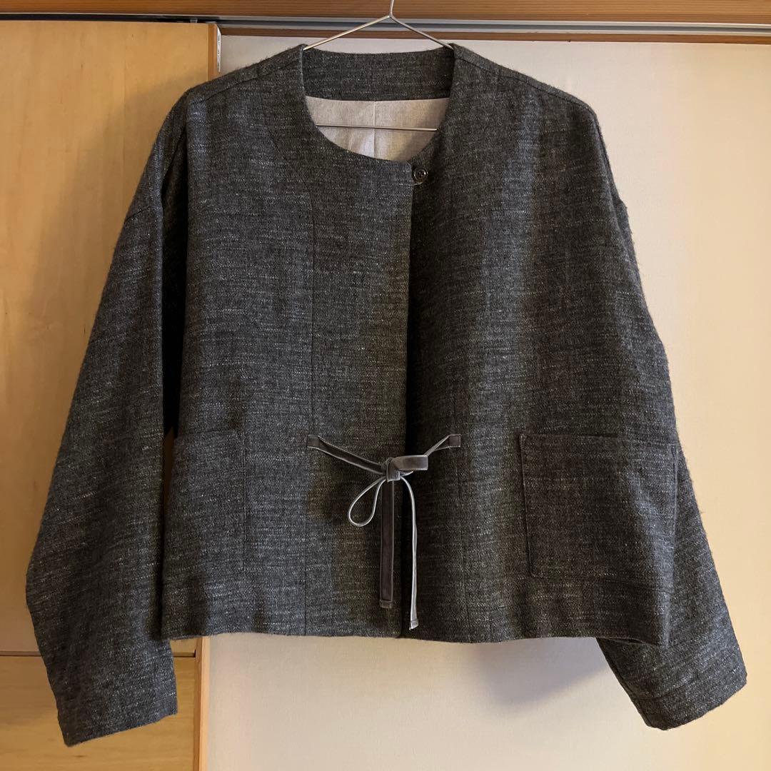 nestRobeウールリネンジャケット