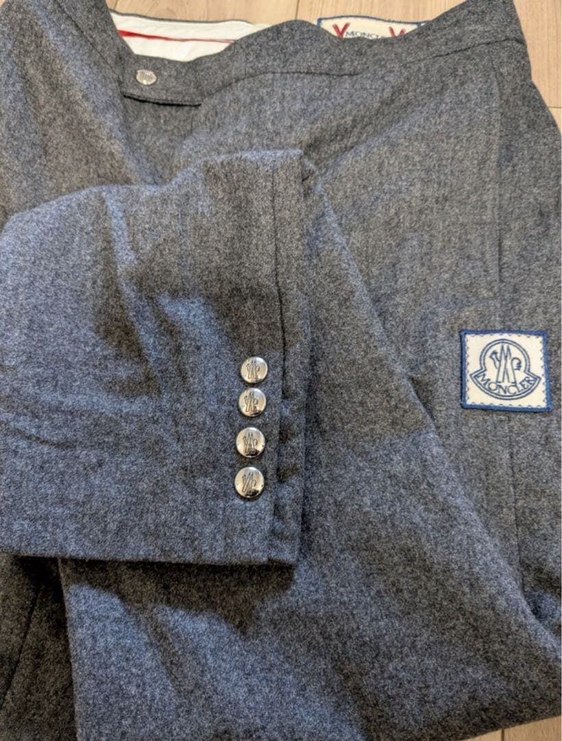 モンクレール ガムブルー ウール パンツ サイズ1