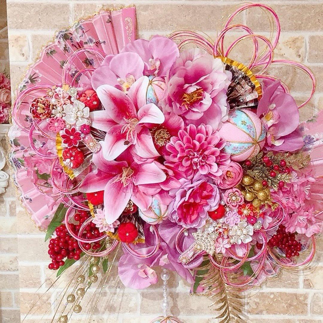 超豪華！豪華絢爛♡最高峰のお正月リース♡造花リース♡超特大サイズ♡お正月飾り