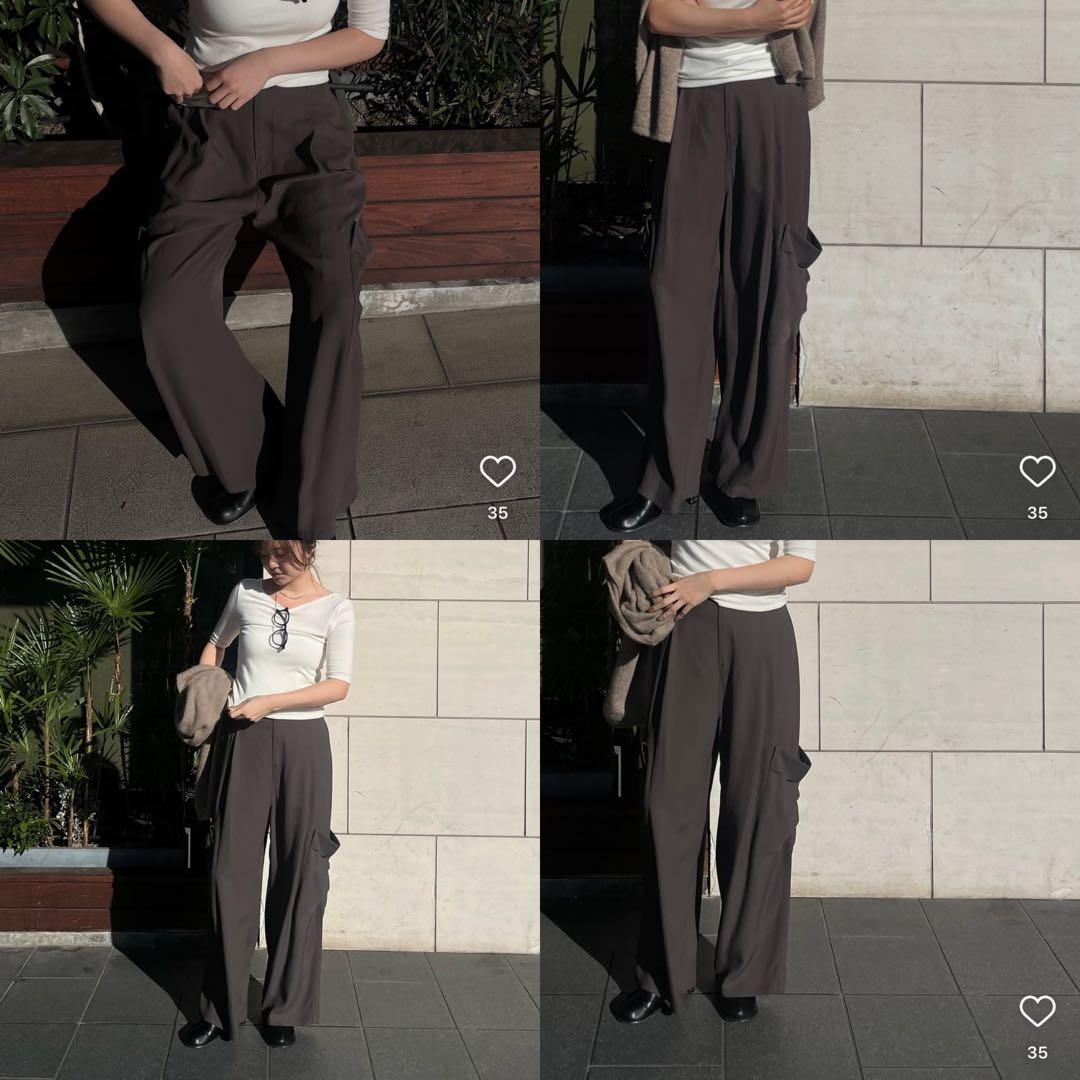 ETRE TOKYO 25SS リラクシーカーゴパンツ チャコール M