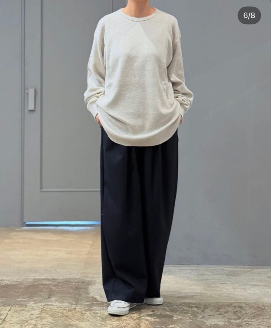 【chimala】WAFFLE CREW TOP 今季　XS新品未使用