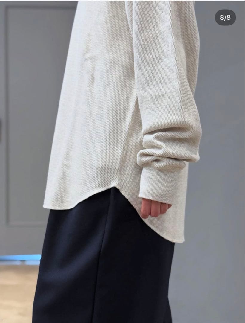 【chimala】WAFFLE CREW TOP 今季　XS新品未使用