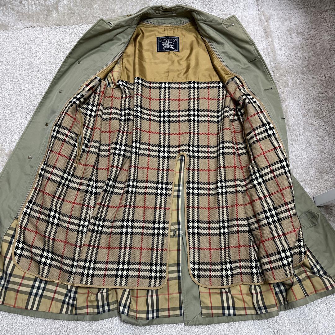 Burberrys カーキ トレンチコート ライナー ベルト付 ノバチェック