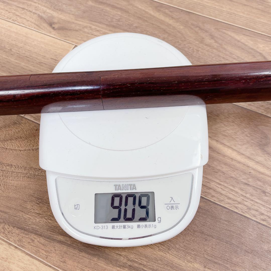 地唄三味線 細棹 一本溝 丸打胴 紅木 和楽器