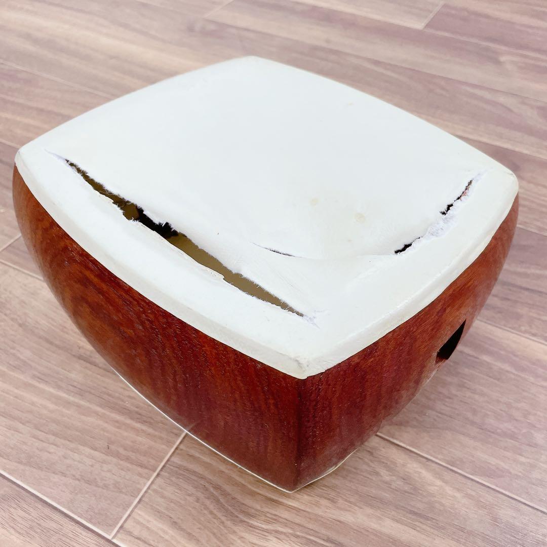 地唄三味線 細棹 一本溝 丸打胴 紅木 和楽器