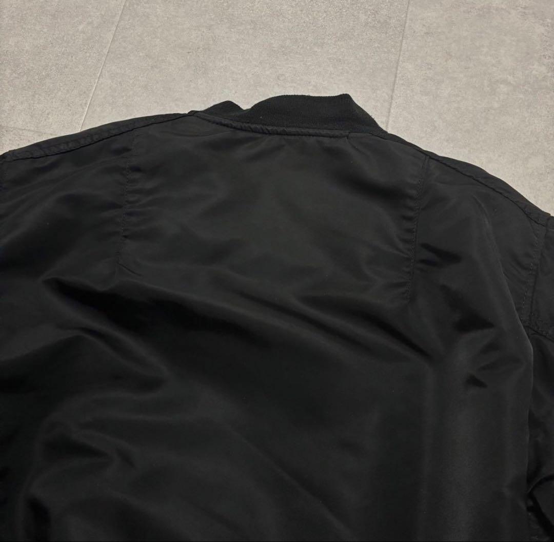 90s ALPHA USA製 MA-1 ブラック フライトジャケット