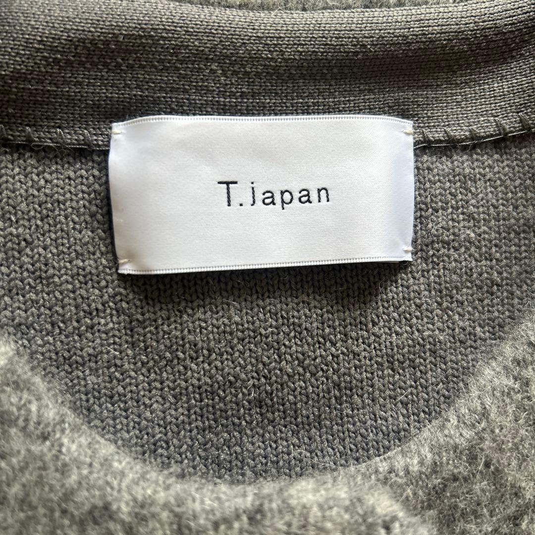 最終値下げ　t.japan knit jacket グレー