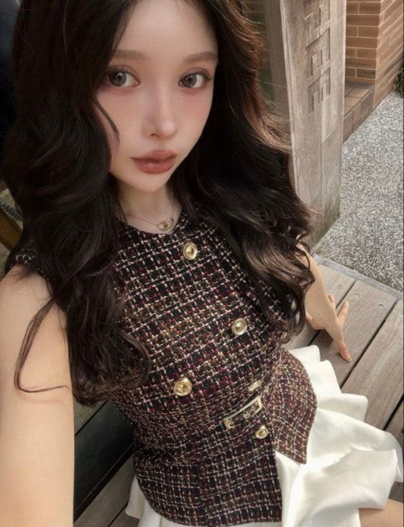 【新品未使用タグ付き】ZARA ベルト付きテクスチャーベスト　Sサイズ