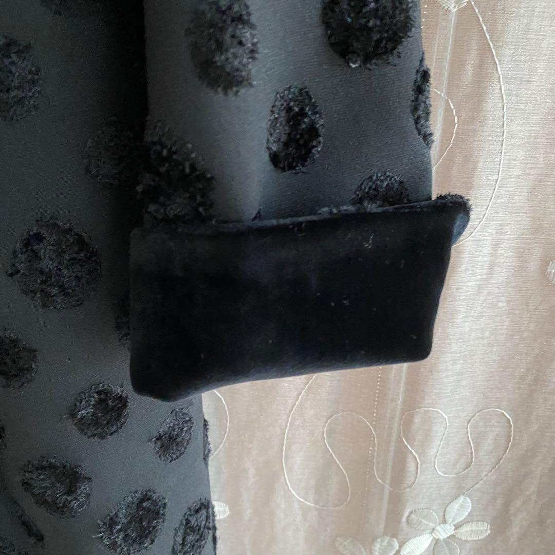 ソニアリキエル♡パーティコートスプリングコート　黒ブラックM 38 ベルベット