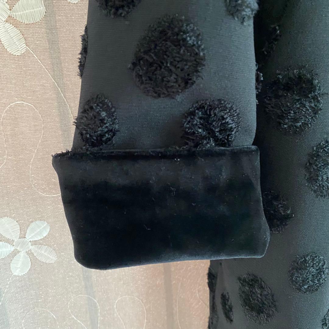 ソニアリキエル♡パーティコートスプリングコート　黒ブラックM 38 ベルベット