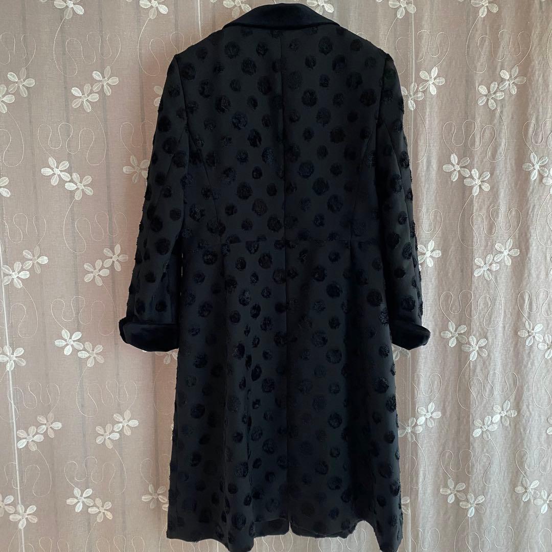 ソニアリキエル♡パーティコートスプリングコート　黒ブラックM 38 ベルベット