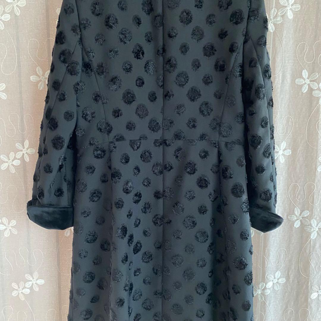 ソニアリキエル♡パーティコートスプリングコート　黒ブラックM 38 ベルベット